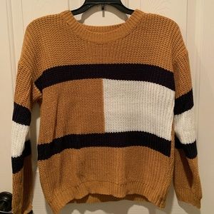 Color Block Knit Sweater